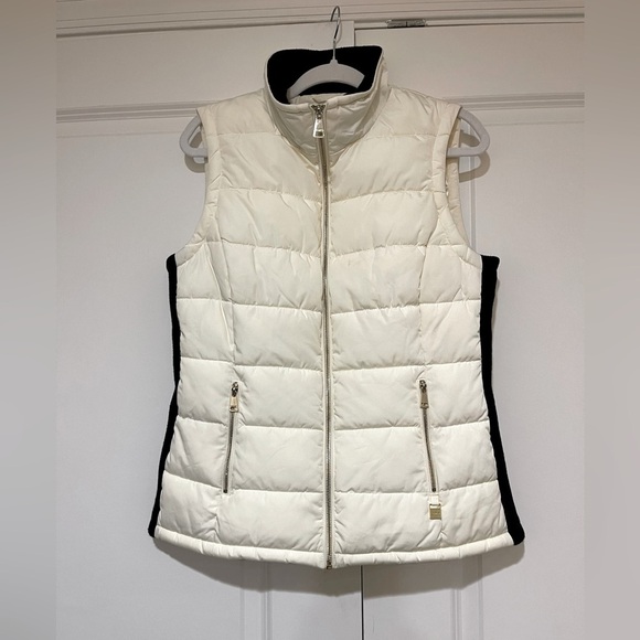 Calvin Klein puffer vest with black knit sides like new condition szM - Picture 1 of 6
